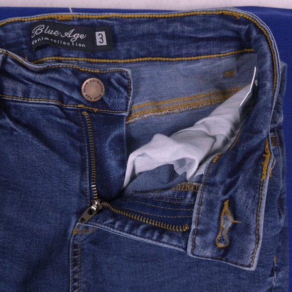 Blue Age Denim Collection Distressed Skinny Jeans Womens Size 3 - Picture 3 of 10